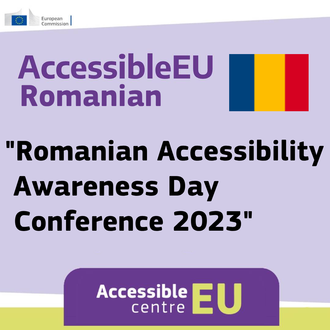 AccessibleEU Romania - Romanian Accessibility Awareness Day Conference 2023 banner