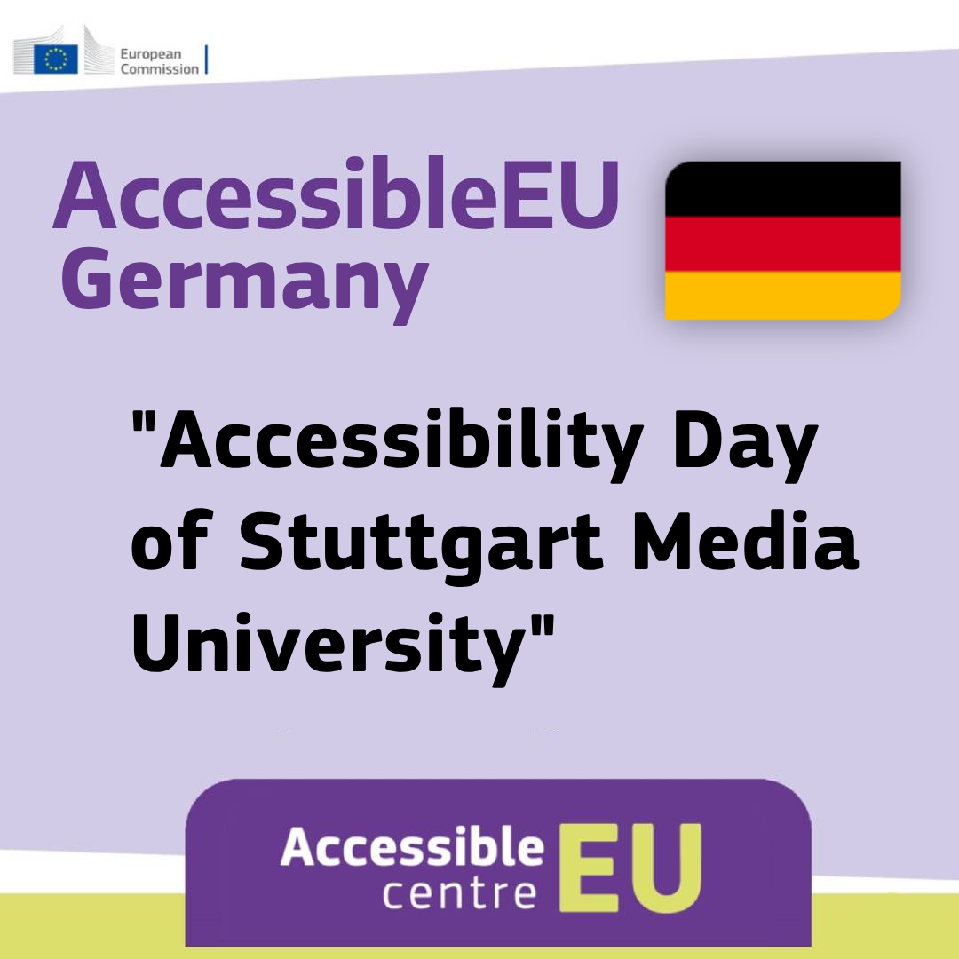 AccessibleEU Germany - Accessibility Day of Stuttgart Media University